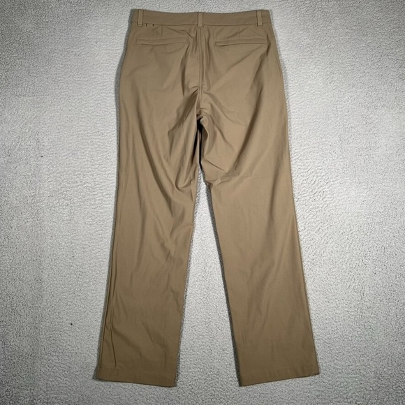 VRST Pants Mens 32x30 Brown Slim Commuter Tech Casual Preppy Pockets Logo - Picture 10 of 11